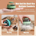 Pet Bath Massage Brush for Cats and Dogs, Pack of 2 - Light Purple - view 5