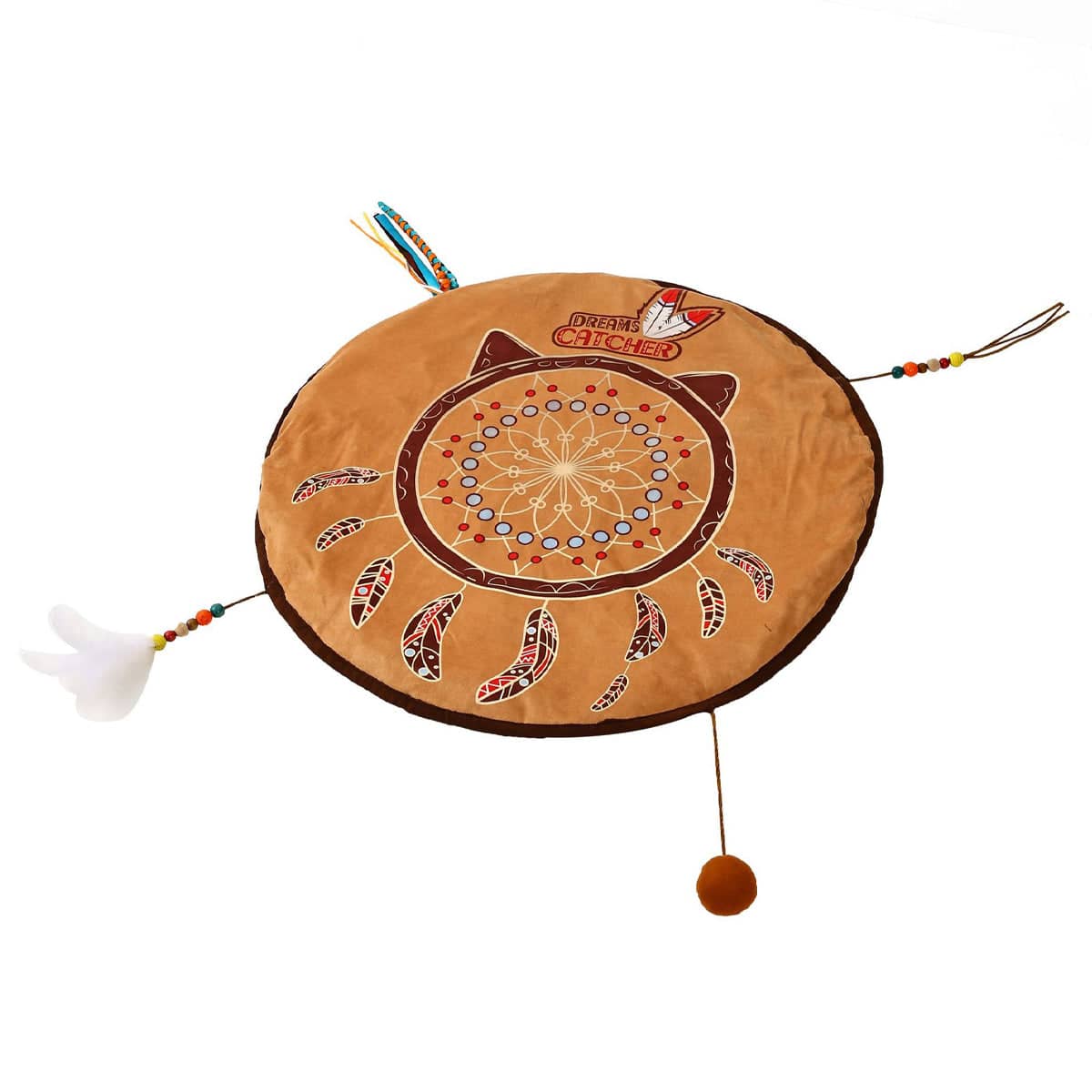 Pet Bed Mat in Bohemian Style, Washable Polar Fleece, 57.5 cm Diameter - view 2