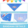 Pet Birthday Cake Hat and Happy Birthday Bandana Set - Blue - view 5