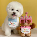 Pet Birthday Hat and Scarf Set for Dogs and Cats - Purple - view 5