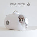 Pet Carrier Backpack for Cats and Dogs - Breathable Travel Bag, White - view 4