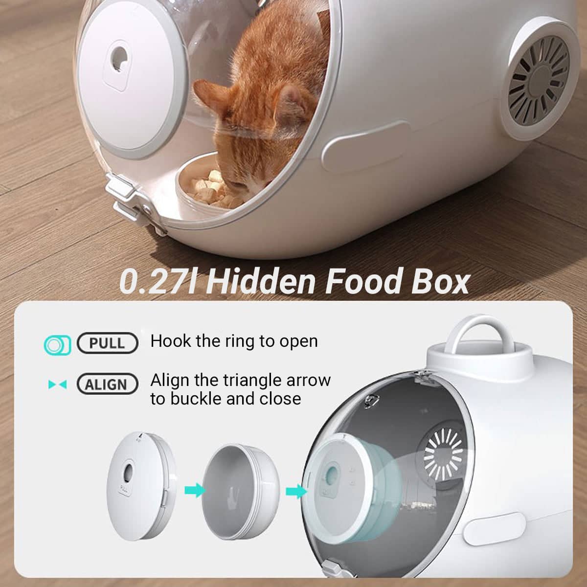 Pet Carrier Backpack for Cats and Dogs - Breathable Travel Bag, White - view 5