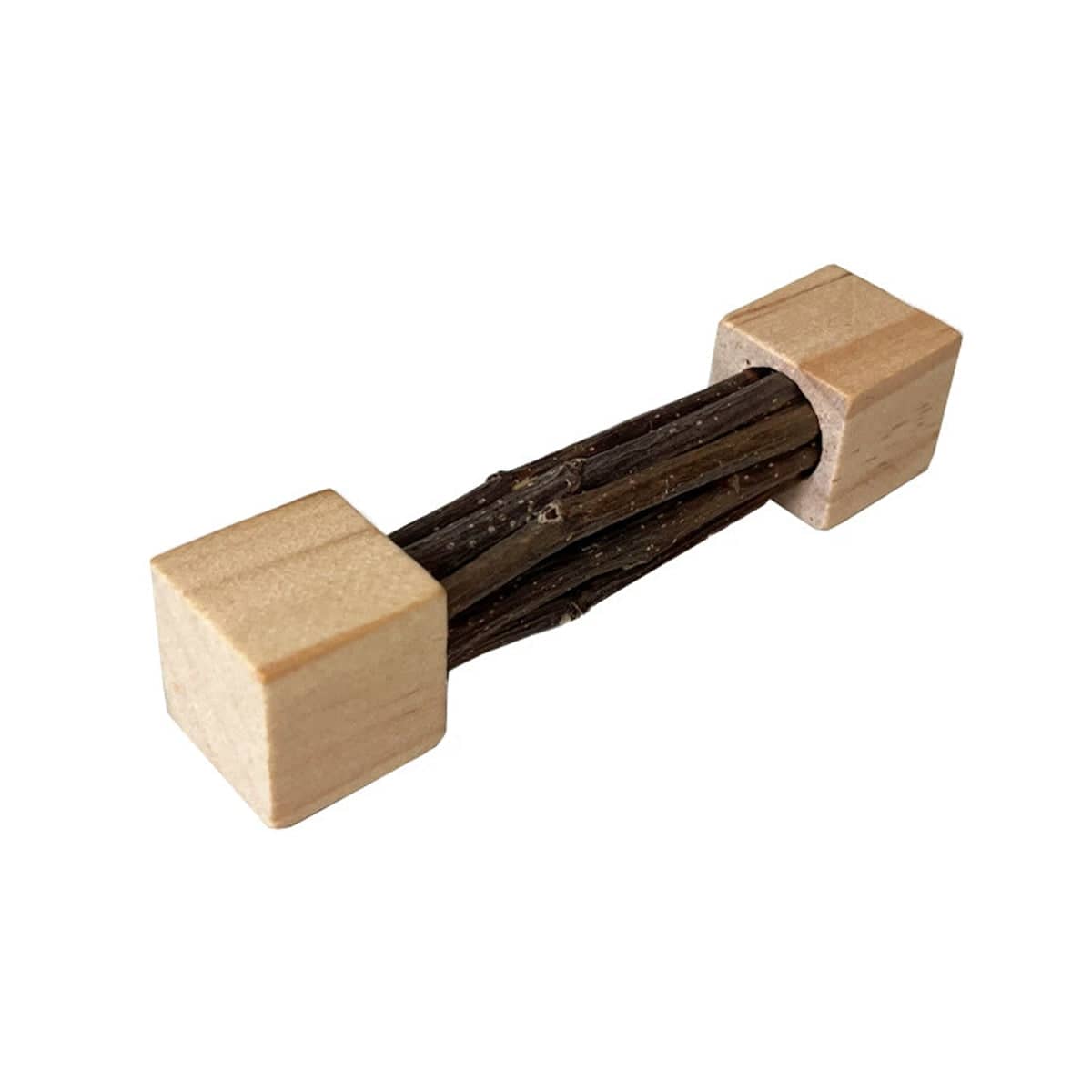 Pet Chew Stick Teeth Grinding Toy for Hamster and Rabbit, Natural Apple Tree Wood - view 2