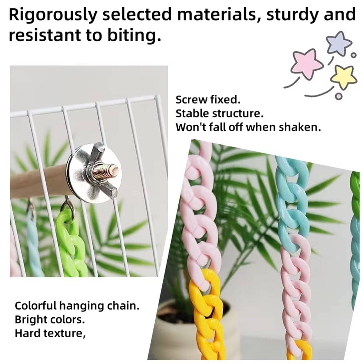 Pet Climbing Chain Toy for Sugar Gliders and Small Animal Cages - view 4