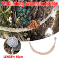 Pet Climbing Suspension Bridge Rope Swing for Reptiles and Hermit Crabs - 60 cm