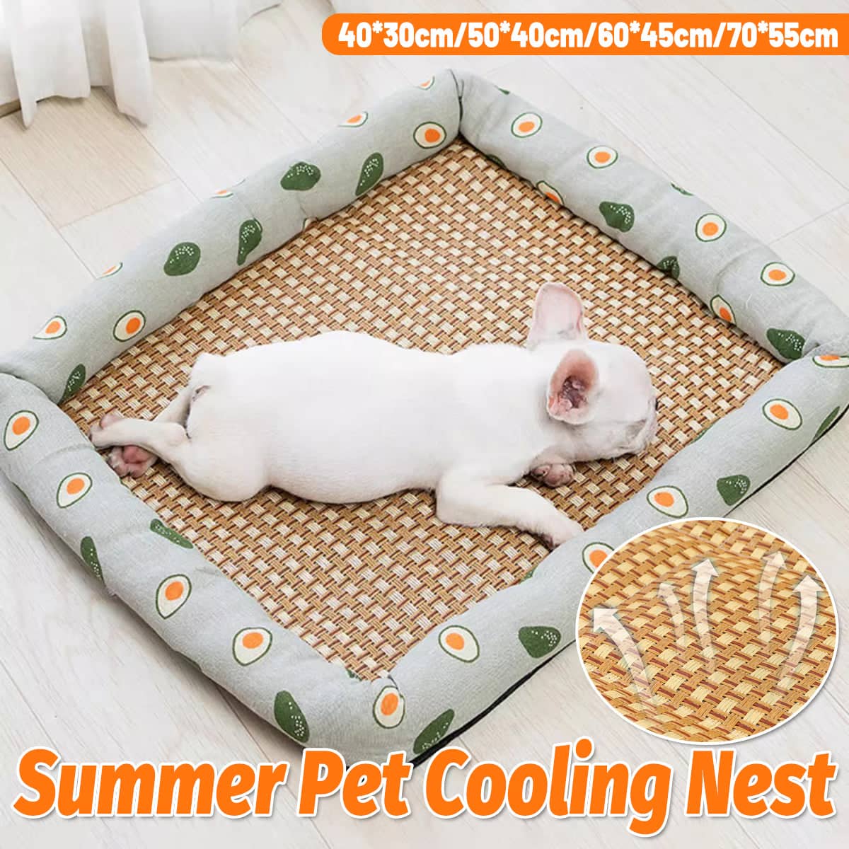 Pet Cooling Mat Avocado Print - 50 x 40 cm - view 2