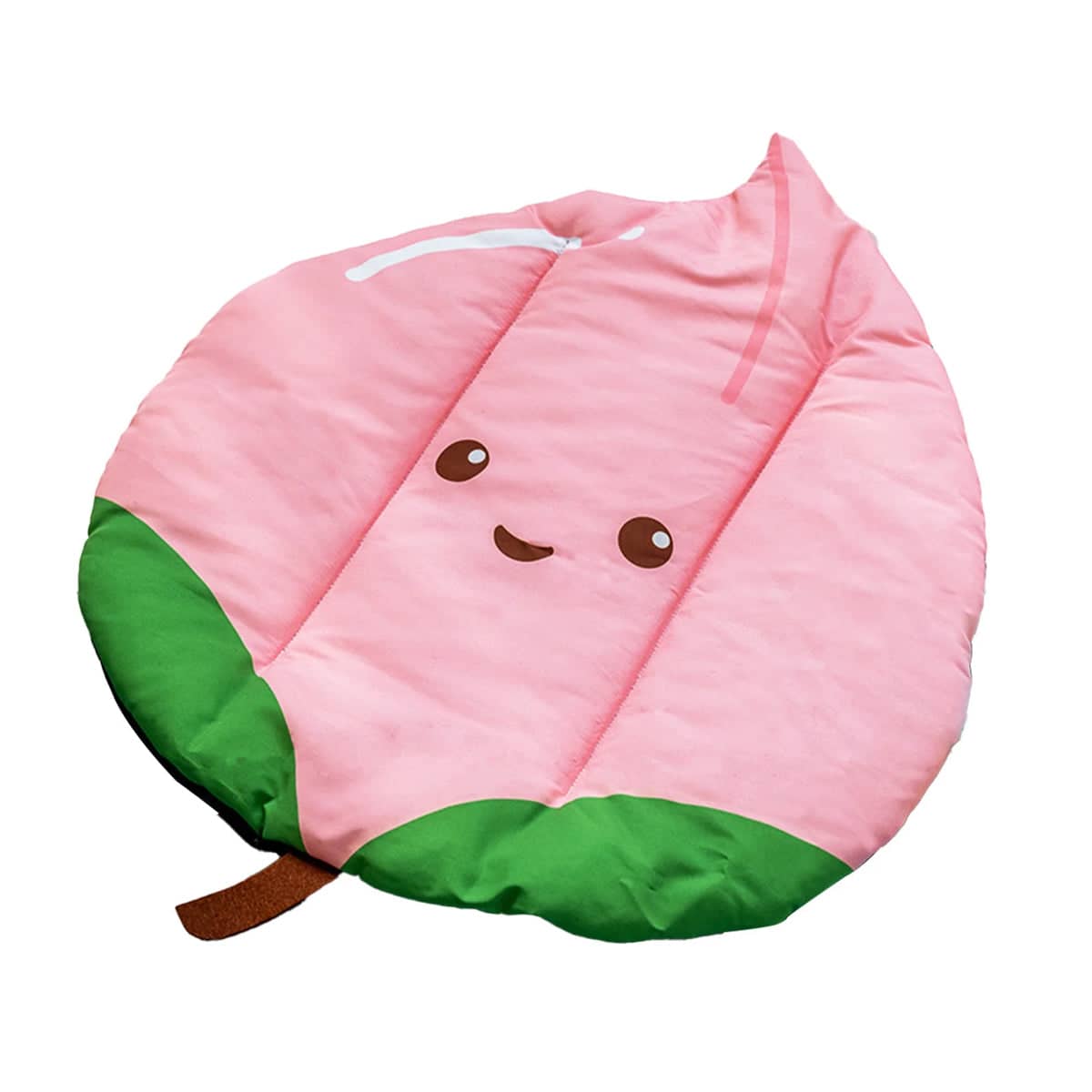 Pet Cooling Mat - Peach Design with Smiling Face, 47 x 41 cm