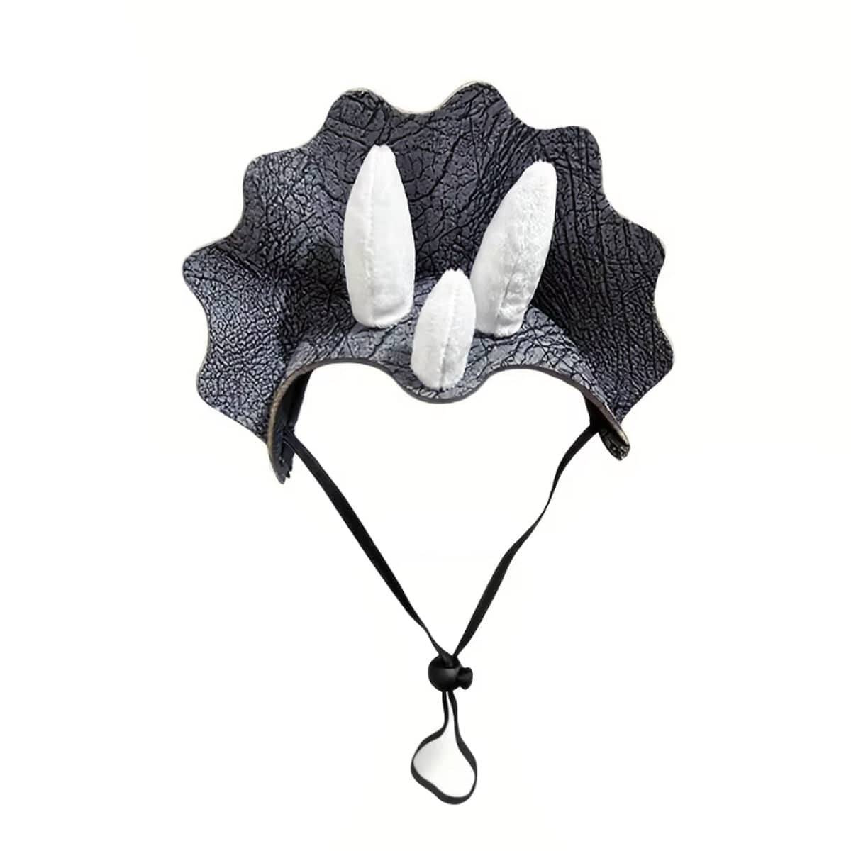Pet Dinosaur Hat Costume with Triceratops Horns for Small Dogs and Cats - view 2