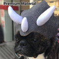 Pet Dinosaur Hat Costume with Triceratops Horns for Small Dogs and Cats - view 4