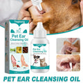 Pet Ear Cleaning Oil for Cats and Dogs, 30 ml with 10 Cotton Swabs