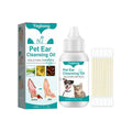 Pet Ear Cleaning Oil for Cats and Dogs, 30 ml with 10 Cotton Swabs - view 2