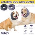 Pet Ear Cover for Dogs and Cats - Grey, Medium (Head 35-48 cm) - view 2