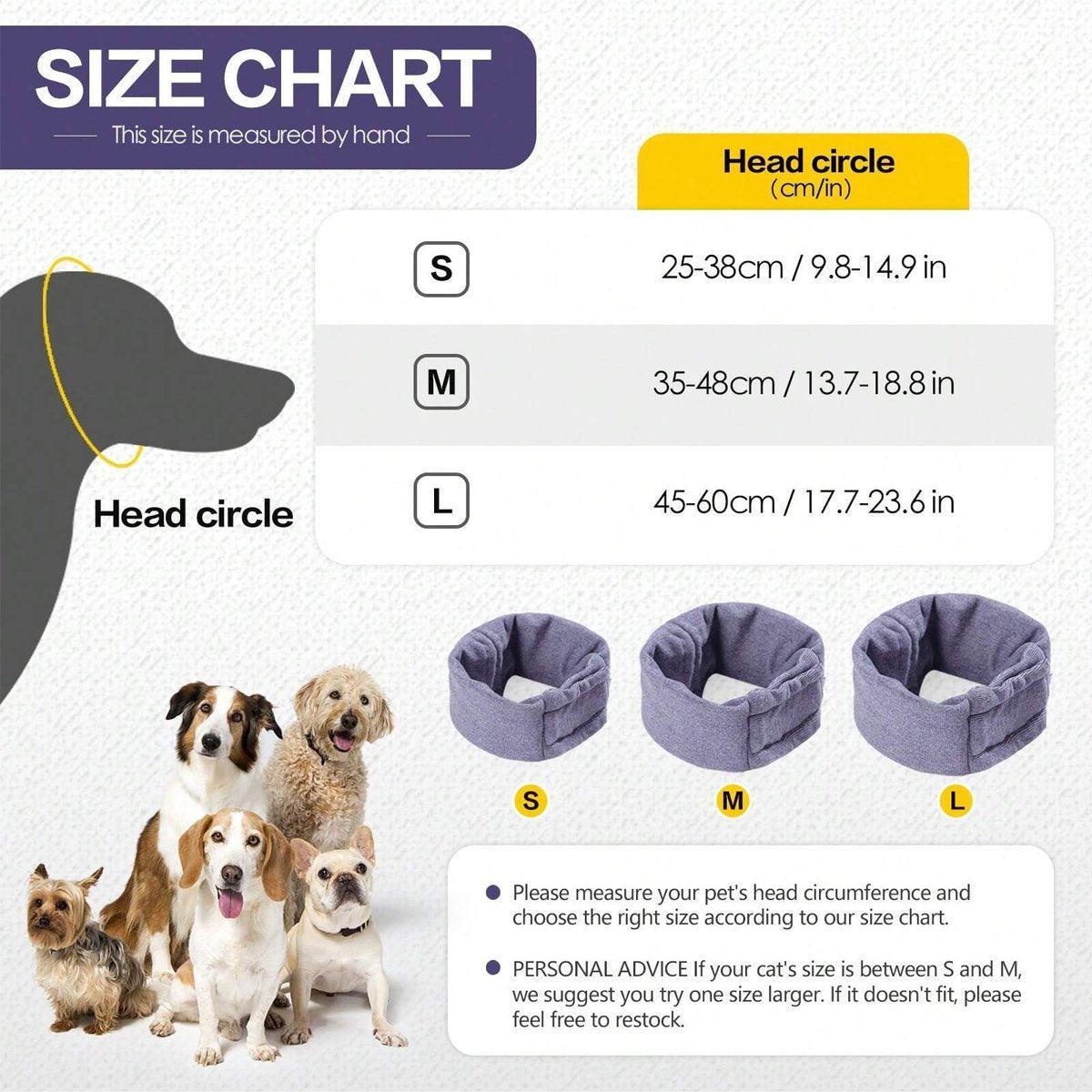 Pet Ear Cover for Dogs and Cats - Purple, Large (Head 45-60 cm) - view 4