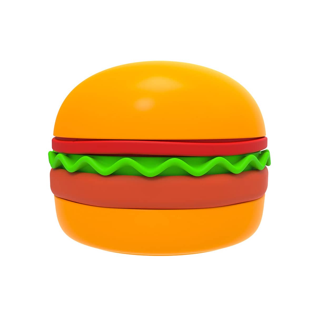 Pet Feeding Bowl for Dogs and Cats - Hamburger Shaped, 5-In-1 Melamine and Silicone - view 2
