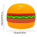 Pet Feeding Bowl for Dogs and Cats - Hamburger Shaped, 5-In-1 Melamine and Silicone - view 3