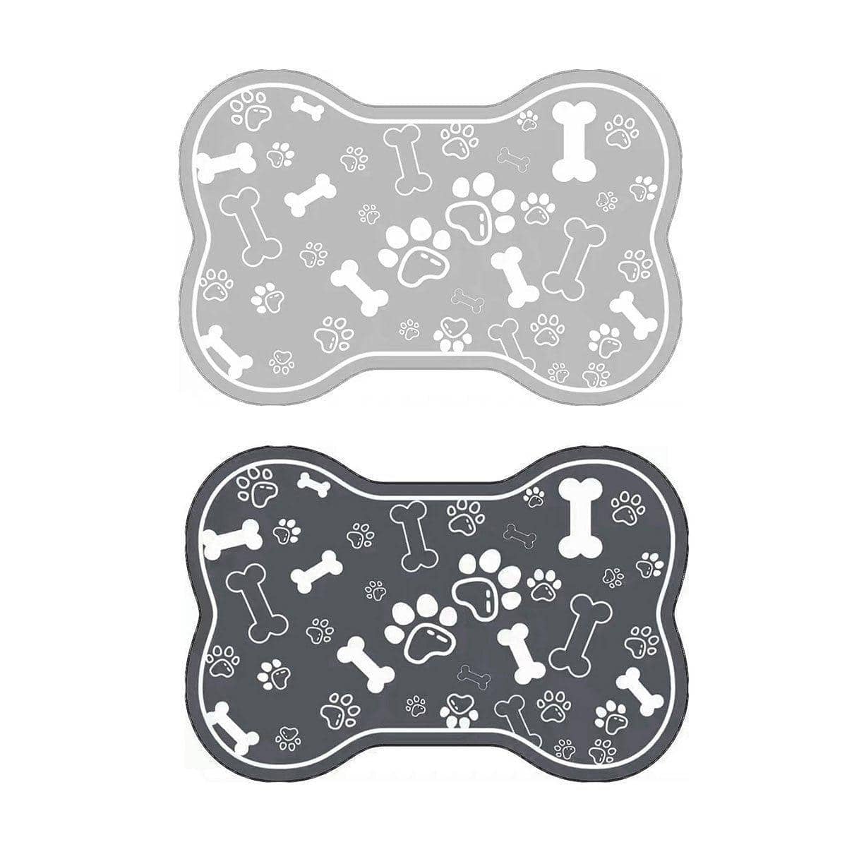 Pet Feeding Mat Non-Slip Diatom Mud Absorbent - Black, 60 x 90 cm - view 4