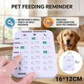 Pet Feeding Reminder Chart 3 Meals Daily Fridge Mount Purple