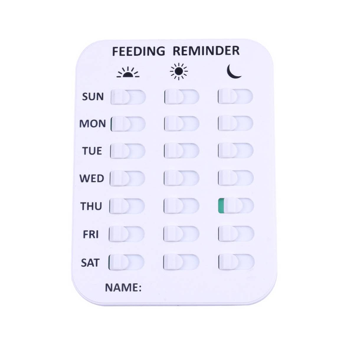 Pet Feeding Reminder Chart 3 Meals Daily Fridge Mount Purple - view 2