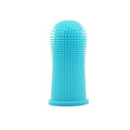 Pet Finger Toothbrush Silicone for Dogs and Cats - Blue