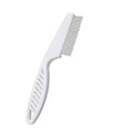 Pet Flea Comb with Handle, Large (18 x 3.3 cm), Single - White