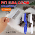 Pet Flea Comb with Handle, Large (18 x 3.3 cm), Single - White - view 2
