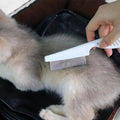 Pet Flea Comb with Handle, Large (18 x 3.3 cm), Single - White - view 4