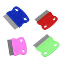 Pet Flea Comb, Stainless Steel Teeth, for Cats and Dogs - Blue - view 3