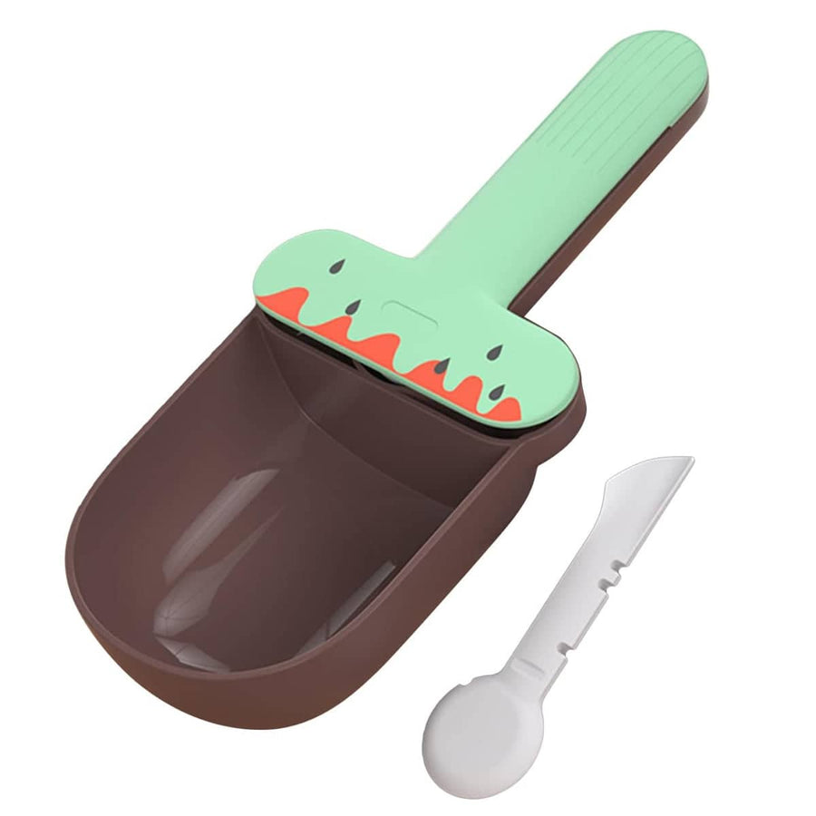 Pet Food Scoop with Can Spoon and Bag Sealer - Mint Green