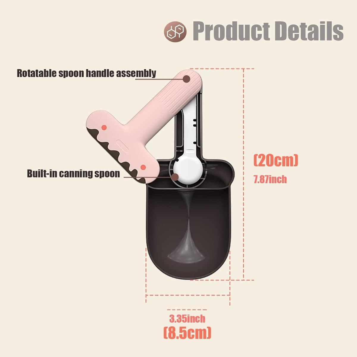 Pet Food Scoop with Can Spoon and Bag Sealer - Mint Green - view 4