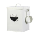 Pet Food Storage Container 6L Sealed Metal Tin - Rice Bowl Cat