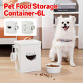 Pet Food Storage Container 6L Sealed Metal Tin - Rice Bowl Cat - view 2