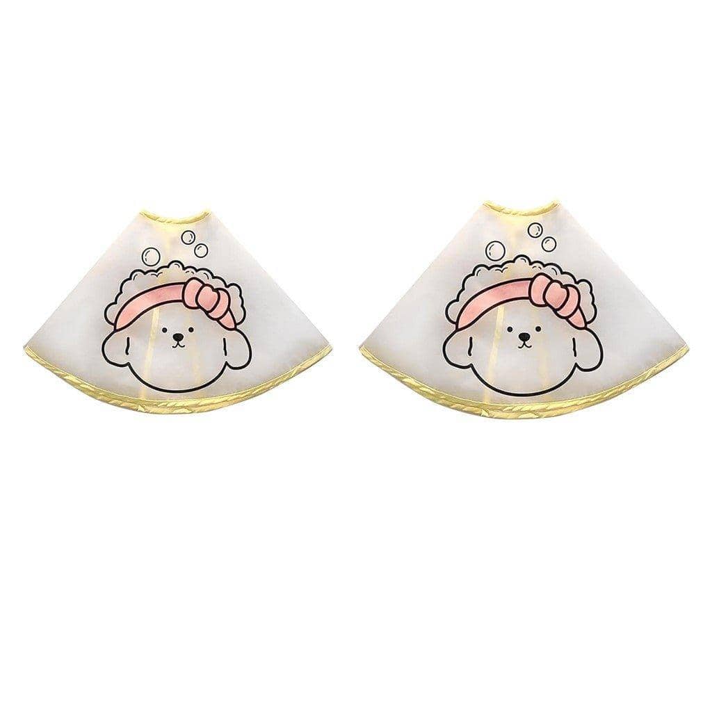 Pet Grooming Cape for Dogs and Cats, Cartoon Dog Print - Medium, Neck 26-32 cm - view 3