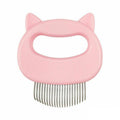 Pet Grooming Comb for Cats and Dogs, 10 x 9 cm - Pink