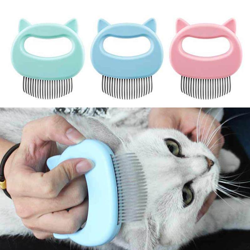Pet Grooming Comb with Ergonomic Handle for Cats and Dogs - Pink - view 5