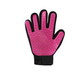 Pet Grooming Massage Glove for Dogs and Cats - Pink Right Hand