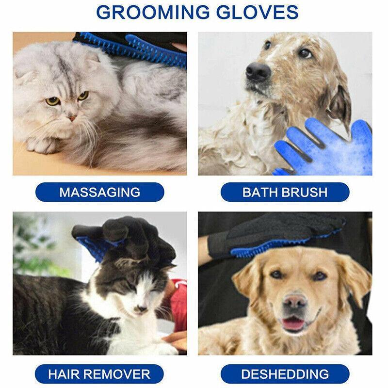 Pet Grooming Massage Glove for Dogs and Cats - Red Right Hand - view 11