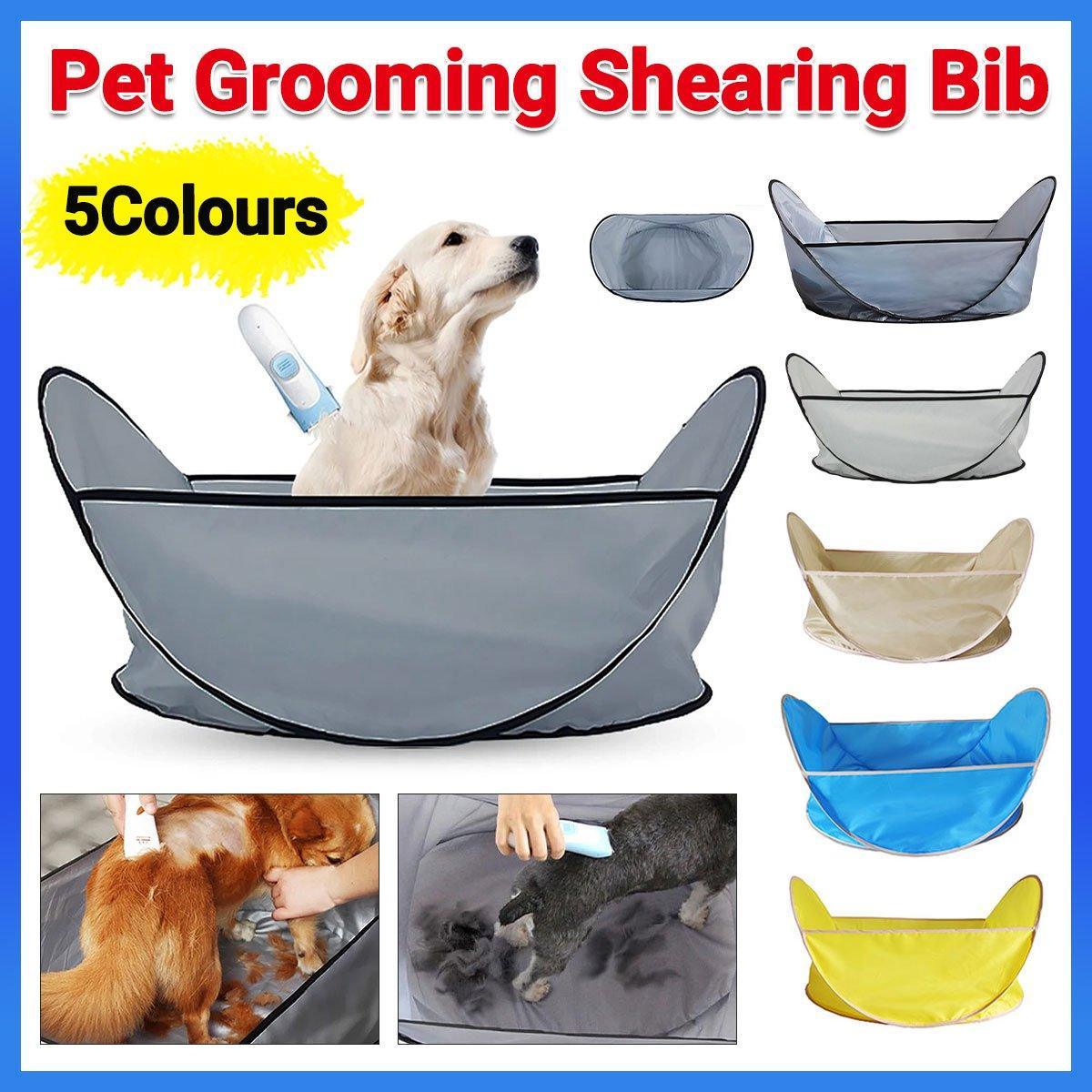 Pet Grooming Shearing Bib for Dogs and Cats - Khaki - view 2