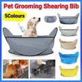 Pet Grooming Shearing Bib for Dogs and Cats - Light Grey - view 2