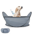 Pet Grooming Shearing Bib for Dogs and Cats - Light Grey - view 4