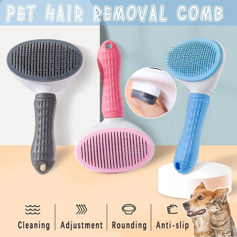 Pet Grooming Slicker Brush for Dogs and Cats - Blue - view 2