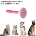 Pet Grooming Slicker Brush for Dogs and Cats - Blue - view 5