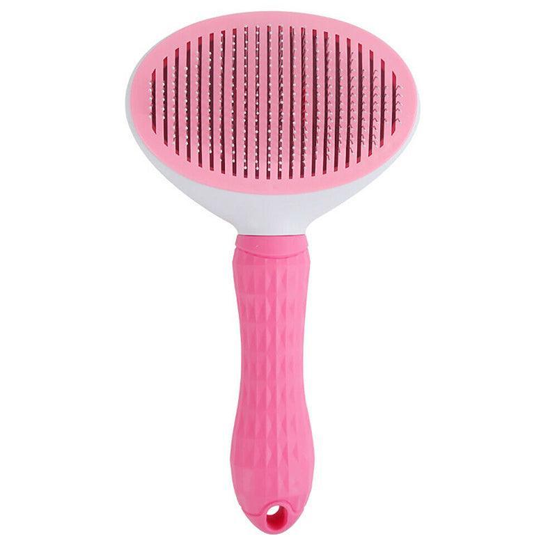 Pet Grooming Slicker Brush for Dogs and Cats - Pink