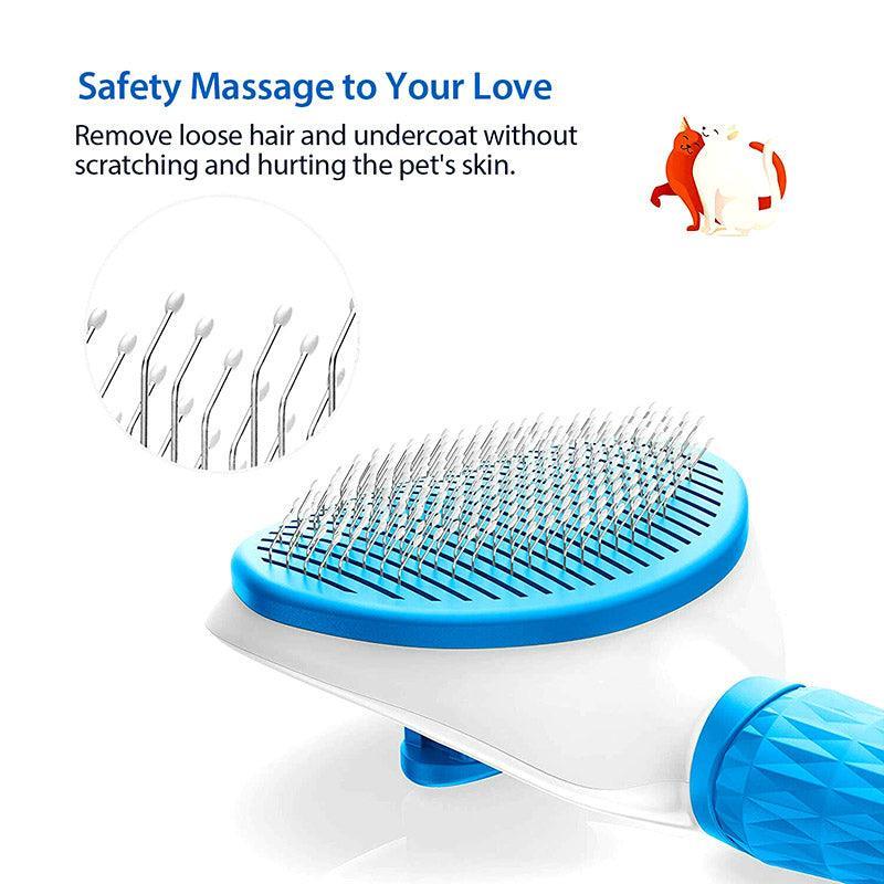Pet Grooming Slicker Brush for Dogs and Cats - Pink - view 4