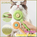 Pet Hair Cleaner Brush with Press-Clean Button for Cats and Dogs - Green - view 2