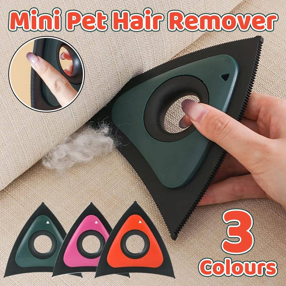 Pet Hair Remover Brush for Carpet and Sofa - Pink - view 2