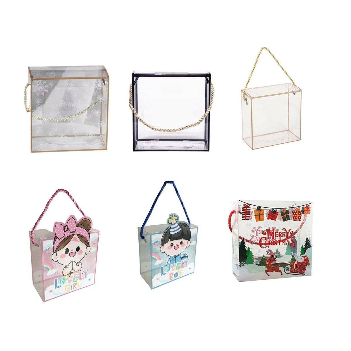 PET Handheld Gift Boxes for Treats, Pack of 20 - Pink - view 3