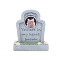 Pet Memorial Resin Tombstone with Photo Frame - In My Heart Forever
