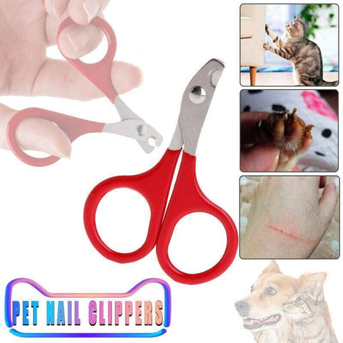 Pet Nail Clippers for Dogs, Cats, Birds, Rabbits and Ferrets, Red