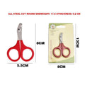 Pet Nail Clippers for Dogs, Cats, Birds, Rabbits and Ferrets, Red - view 3