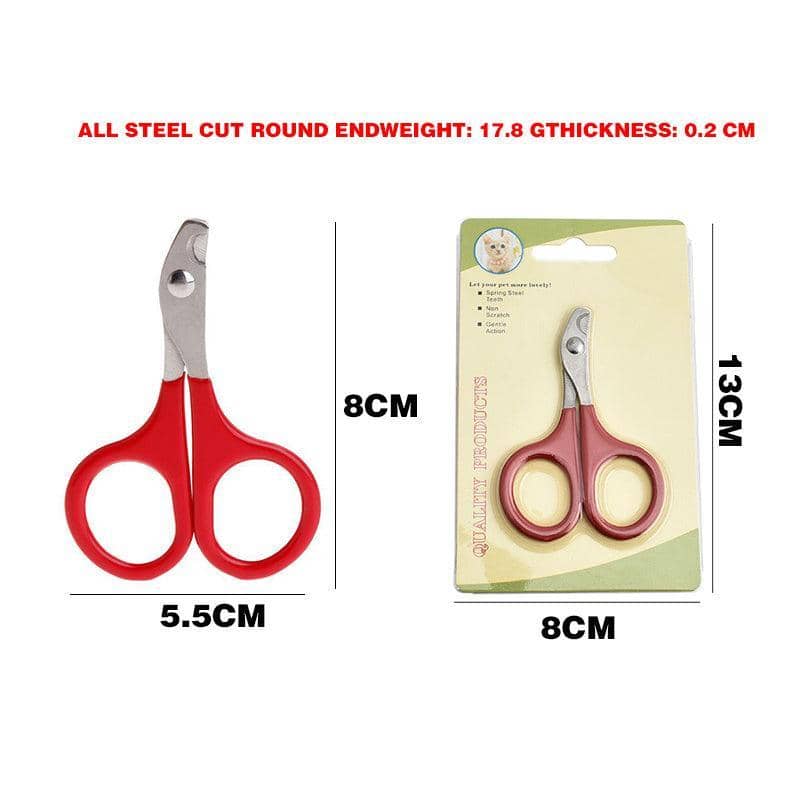 Pet Nail Clippers for Dogs, Cats, Birds, Rabbits and Ferrets, Red - view 3